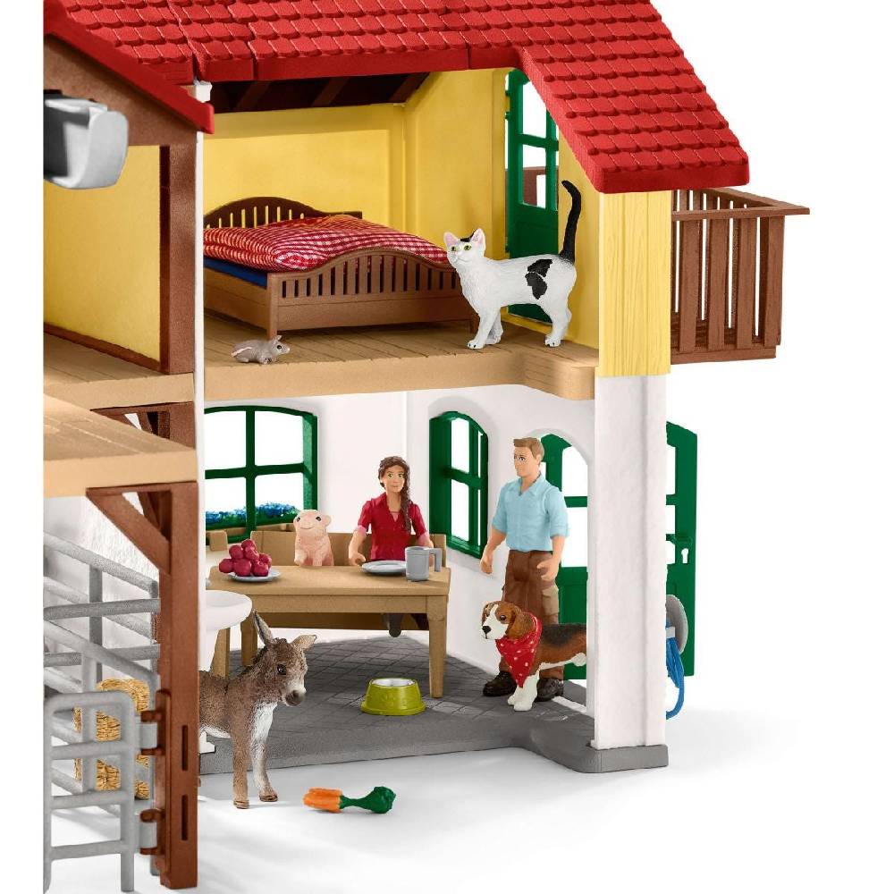 Schleich Bauernhaus mit Stall und Tieren Neueste Stile