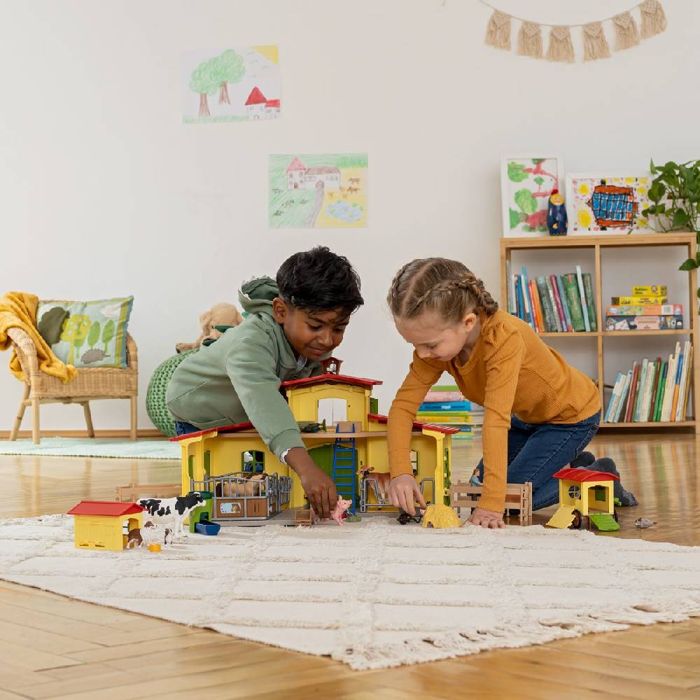 Schleich Großer Stall mit Tieren und Zubehör Zeitbegrenzte Promotion