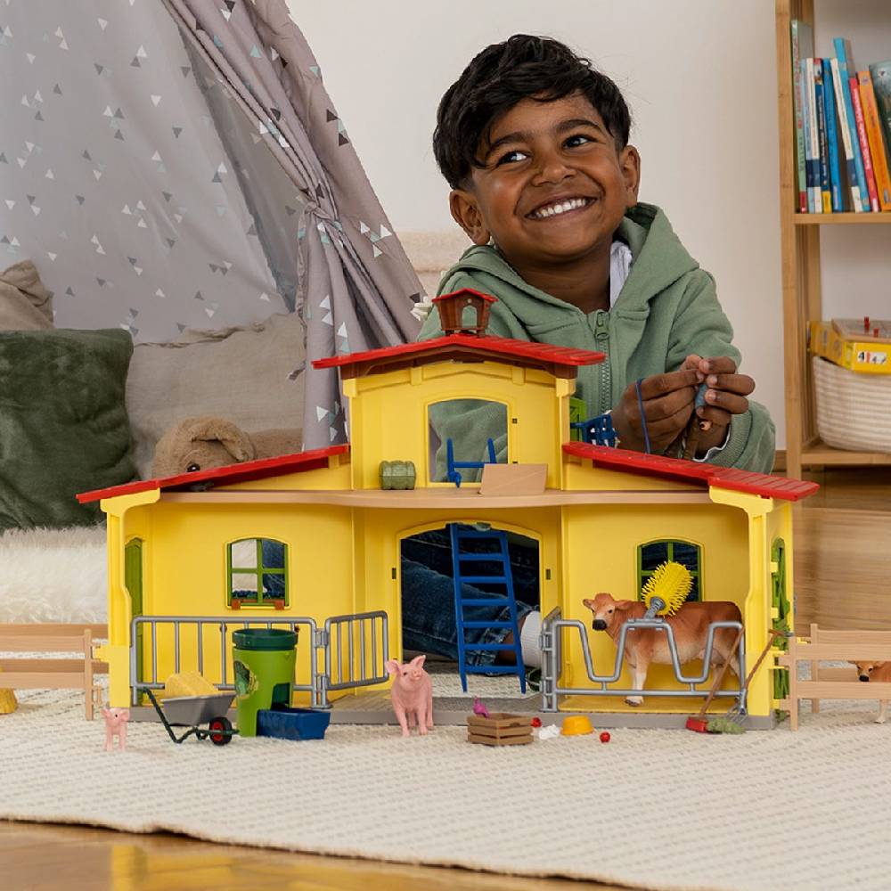 Schleich Großer Stall mit Tieren und Zubehör Zeitbegrenzte Promotion